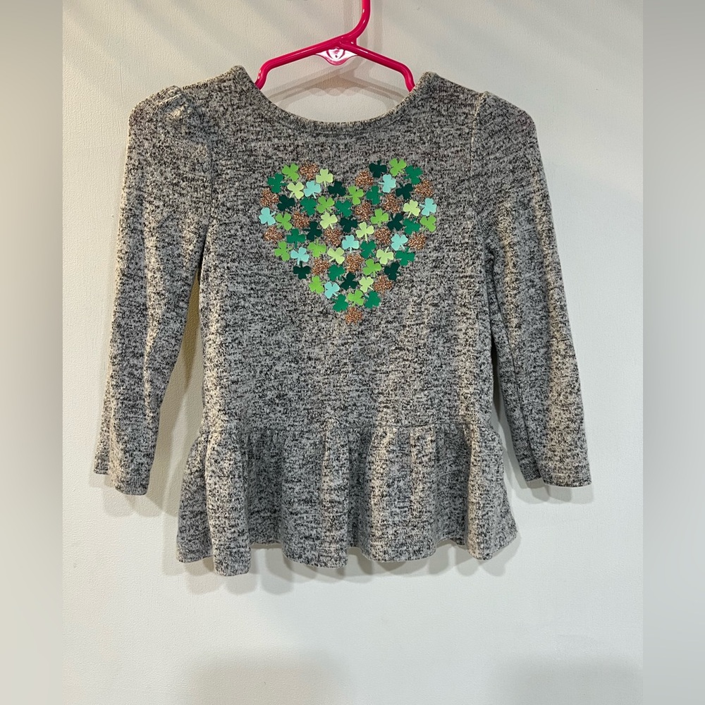 Cat & Jack Long Sleeved Clover Shirt